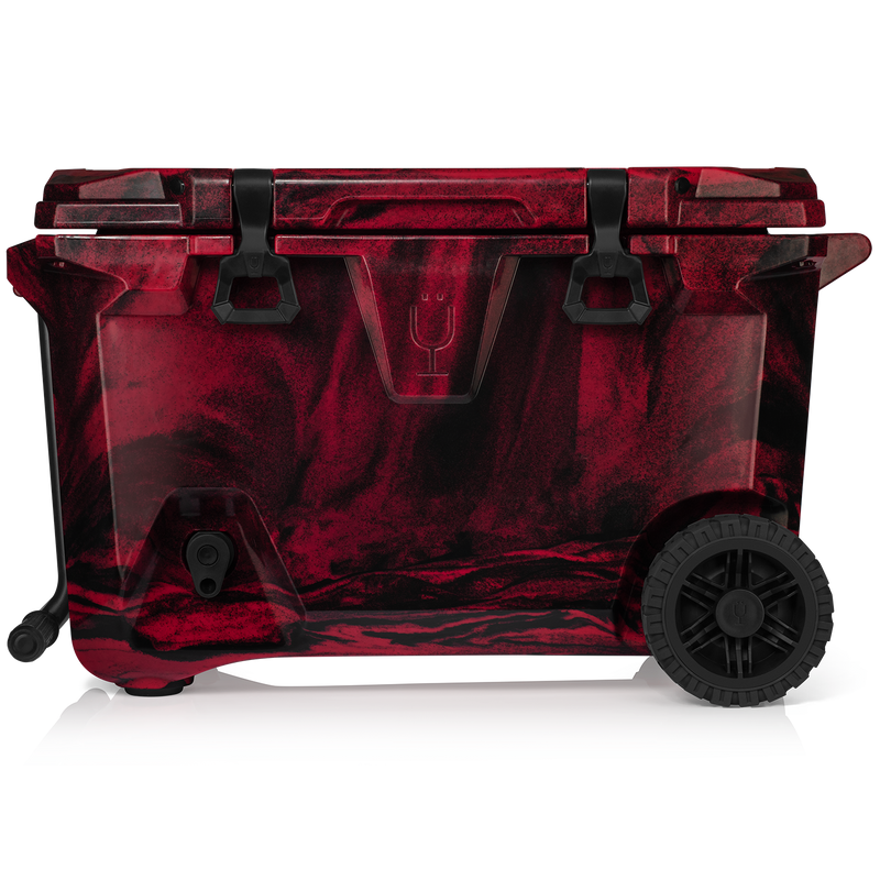 BrüTank 55-Quart Rolling Cooler | Red & Black Swirl A8