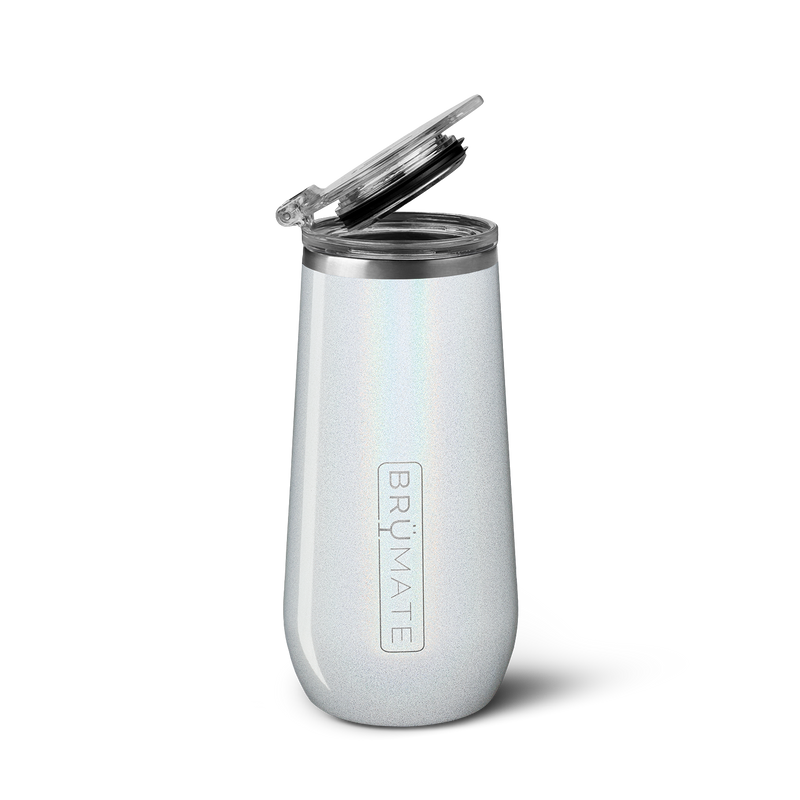 Champagne Flute | Glitter White | 12oz A5
